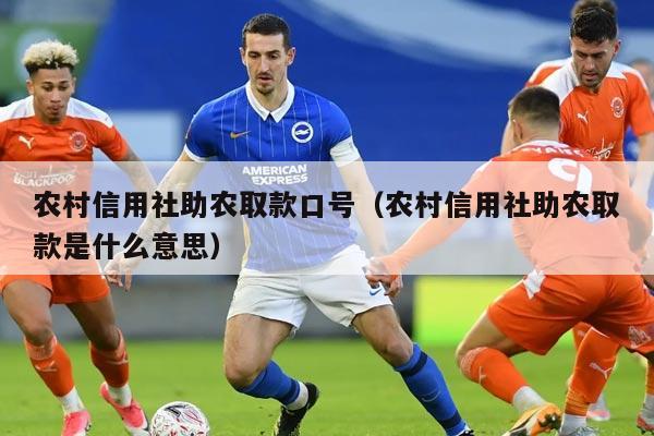 农村信用社助农取款口号（农村信用社助农取款是什么意思）