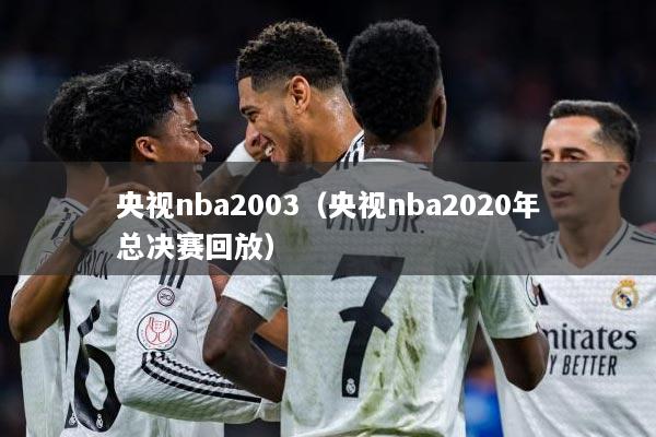 央视nba2003（央视nba2020年总决赛回放）